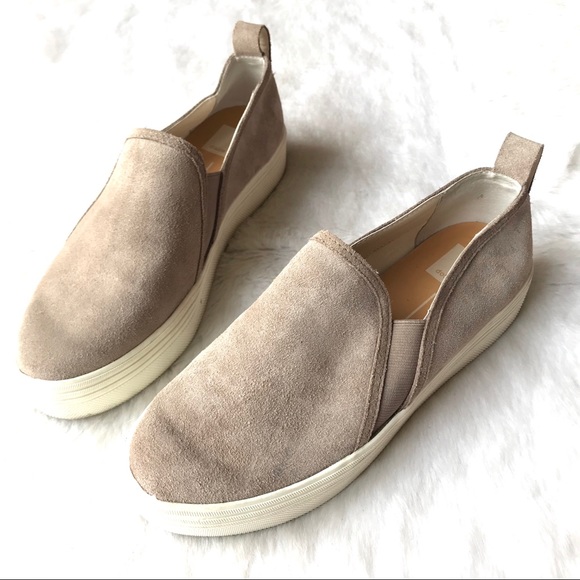 dolce vita suede slip on sneakers